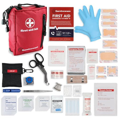 Surviveware Comprehensive Premium Survival First Aid Kit - style: Travel