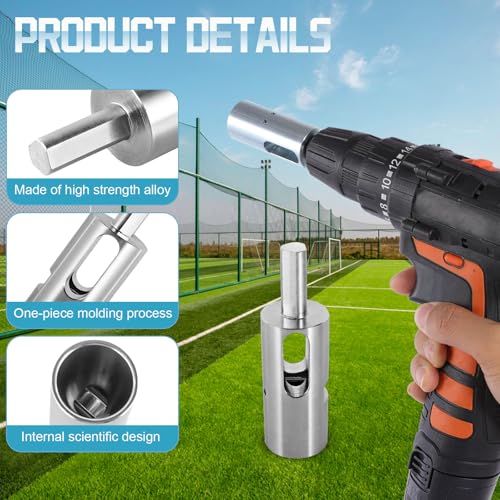 EZ Twist Ties Tool Compatible with 9 Gauge Drill Chuck,Wire Easy Twist Tool,Twisted Fence Tool for Fixing Chain Link Fence and Loop Fences