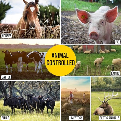 40X Conductivity Than Steel Tinned Copper Electric Fence Wire, 1/4inX1000FT | Thick & Highly Conductive Tinned Copper Strands, Ideal for Temporary Pastures and Equine Containment Livestock