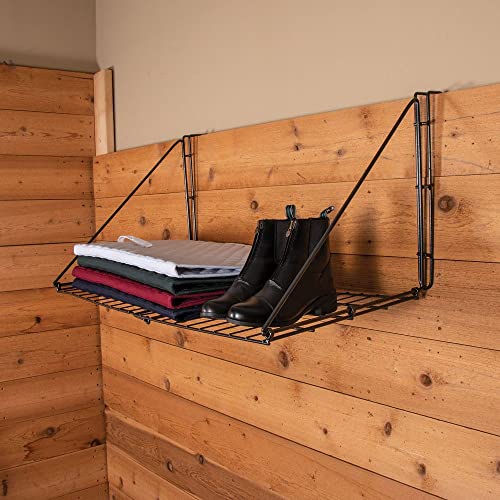 Easy-Up Portable Hanging Shelf for Horse Show | Heavy Duty Steel Mesh | Folds for Easy Transport | Size 36L x 18D