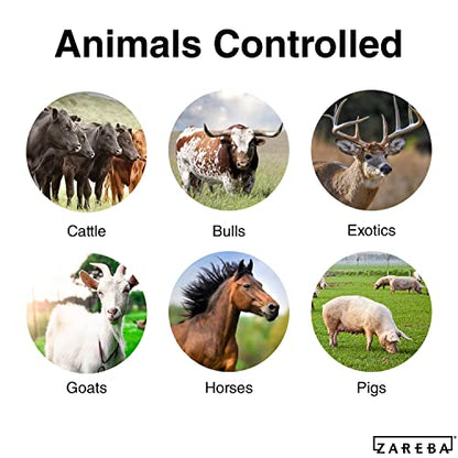 Zareba 75 Mile AC Powered Low Impedance Electric Fence Charger - Plug In Electric Fence Charger - Contain Bulls, Cattle, Pigs, Exotics, Horses & More - Keep Predators Out - EAC75M-Z - size: 1-(Pack)