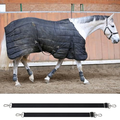 Shinylin Horse Blanket Leg Straps Adjustable, Adjustable Double Snap
