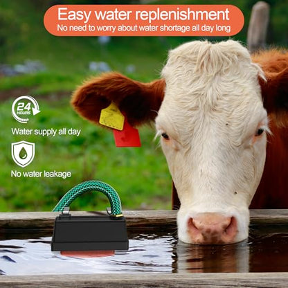 Water Trough Float Valve for Stock Tank, Automatic Control Waterer Level for Livestock Horse Chicken Animal Fish Pool with Hose Metal Connector & Ptfe tape （1 pack） - style: Stock Tank Float Valve-1PCS