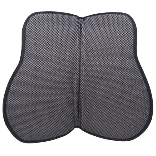 Reinsman Contoured Trail Pad with Breathable Non-Slip Tacky Too Bottom - Comfortable Durable Shock-Absorbing Stain & UV Resistant Horse Saddle Pad with Spine Relief Channel - 30" L x 34" D - color: Running Bull Onyx