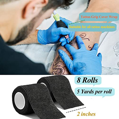 Self Adhesive Bandage Wrap,2" Blue Cohesive Bandages Vet Wrap Sports Tape - color: Blue Self Adhesive Bandage Wrap