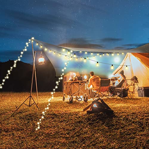 Forceatt 12x14FT Tarp with 2 Poles, Waterproof Anti-UV Camping Tarp Car Awning (UPF50+), Lightweight Sun Shelter for Car, Tent and Hammock in Hiking, Backpacking, Garden and Traveling - color: Light Blue