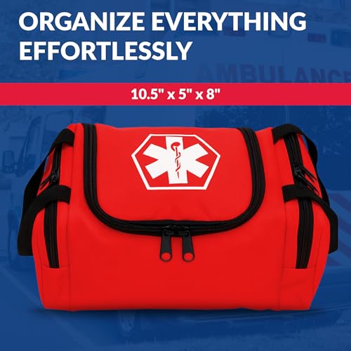 Dixie EMS Dixigear Empty First Responder II Bag 10.5" x 5" x 8" - Red - color: Red