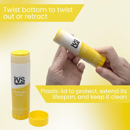 Twist Livestock Marking Sticks – 4 Pack | Yellow | Livestock - color: Yellow