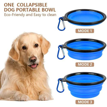 TIOVERY Dog Food Storage Container, 5-7 Lbs Airtight Pet Food Container, Cat Food Container Dispenser Plastic Bin with Pouring Spout, Portable Handle and a Collapsible bowl for Dogs Cats Grey/6Qt - color: Grey 6Qt