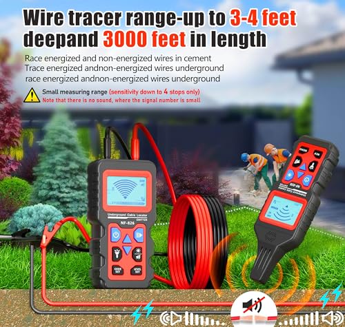 NF-826 Underground Wire Locator Buried Cable Tracer Tone Generator
