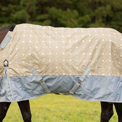 Equinavia Norse Waterproof Turnout Blanket, Lightweight 100g Rain Sheet - color: Slate Grey/Light Olive, size: 84 in