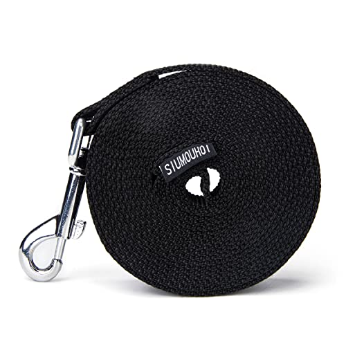 Strong Durable Nylon Dog Training Leash, 1 Inch Wide Traction Rope, 6 ft Long, for Small and Medium Dog (Black, 6 Feet) - color: Black, size: 6 Feet