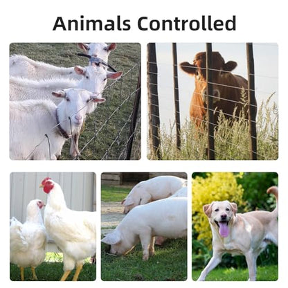 PE5 Electric Fence Energizer 0.20 Joule,20 Acres,Livestock Fence Chargers for Containing Pets and Preventing Wild Animals Intruding - color: 0.20 Joule