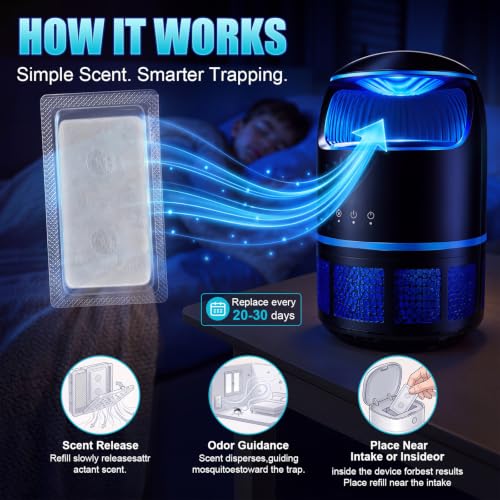 Mosquito Attractant Cubes for Traps Refill | Mosquito Lure, Effective for Indoor Outdoor Patios, Gardens, Backyards, Camping,Outdoor Activities