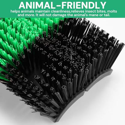 Upgraded XL Livestock Scratching Brush with 8 Screws – Large Cattle and Horse Grooming Brush, Itch Relief for Horses, Goat, Cattle,Cow,Sheep, and Pig，Suitable for farms and ranches - size: 1pcs
