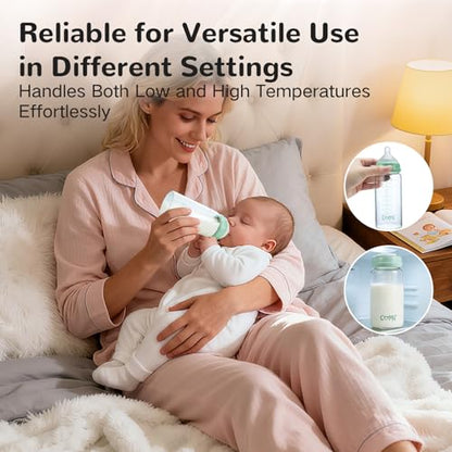 COMI Wide Neck Glass Breastmilk Collection n Storage Bottle, 2 Packs,10oz with Screw Ring Sealing Disk,Re-markable Sealing Disc,BPA Free,Fits Breast Pumps&Nipples(2 Green Lids) - style: 300ml 2Green