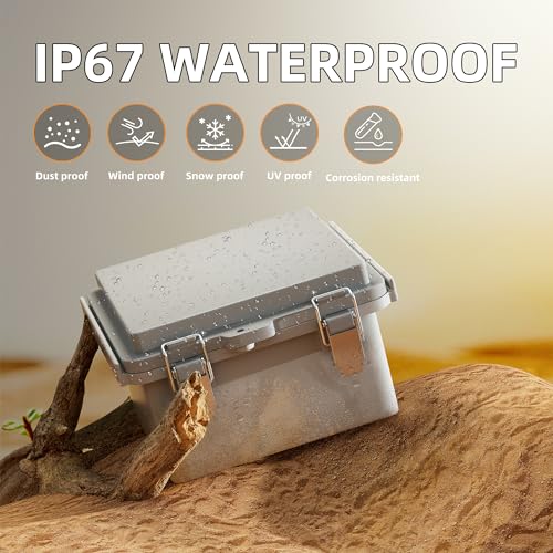 Joinfworld Outdoor Electrical Box 6X6 Junction Box (Pack of 2) - size: 5.9"x5.9"x3.5" (Pack of 2)