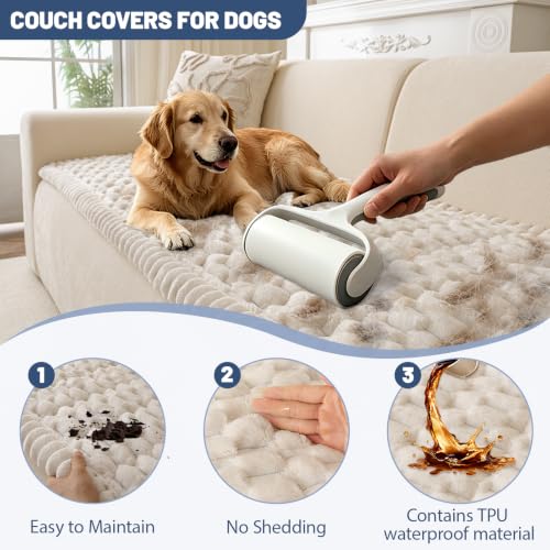 Waterproof Couch Cover for Dogs Washable (Beige, 27.6" x 70.8") - color: Waterproof Beige, size: 27.6"x70.8"