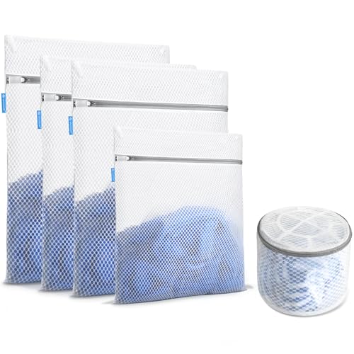 VASSON Mesh Laundry Bags for Delicates, Durable Lingerie Wash Bag Set - size: 5-Piece Set (All-Purpose)