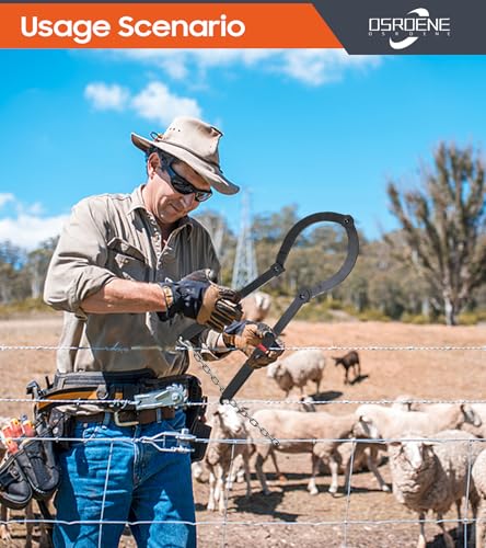 Heavy Duty Fence Fixer, Barb Wire Fence Tools, Fence Repair Wire Tightener Wire Tensioner Tool for Wire Fence Farm Garden | Barb Wire Fence Tool, Barbed Wire Fence Tightener, Fence Tightener & Wire Fence Tensioner for Farm & Garden Fence Maintenance
