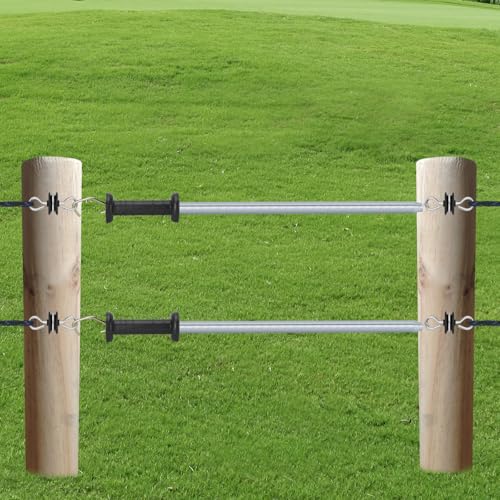 25Pcs Electric Fence Wood Post Anchors Screw-in Gate Hooks