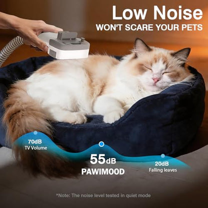 Dog Grooming Vacuum, 13000Pa & 2L Dust Cup & <55dB, 5-in-1 Self-Cleaning Pet Hair Vacuum with Spray Brush for Shedding, Quiet Deshedding Kit for Dogs Cats | self-cleaning with spray brush for shedding,Quiet <55dB,Includes clipper & steam brush,Home groomi