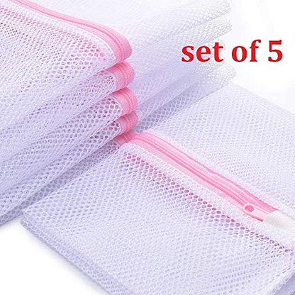 Mesh Laundry Bag, Kasiria 5 Pcs Washing Bags- for Laundry,Blouse, Hosiery, Stocking, Underwear, Bra and Lingerie, Travel Laundry Bag (X-Large) - size: X-Large (23.62*19.68in)