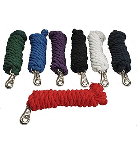 Jacks Imports Cotton Lead Rope with Bull Snap ROYAL