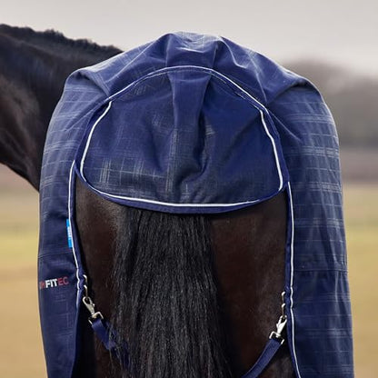 WeatherBeeta ComFiTec Prelim Turnout 0g, Navy Embossed Plaid, 72" - size: 72"