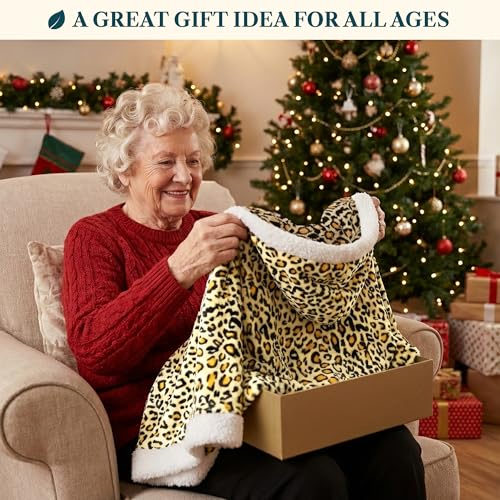 PAVILIA Hooded Blanket Poncho for Women Fleece Wearable Shawl Wrap, Cheetah | Fleece Shawl Wrap with Hood, Adult Wearable Blanket, Cozy Warm Poncho Cape Throw with Pockets, Gift for Elderly Mom - color: Cheetah