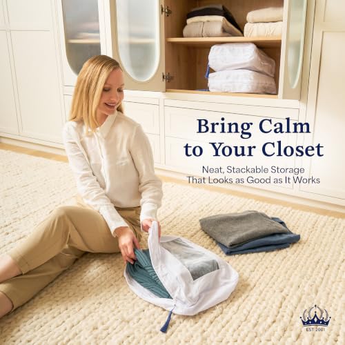 The Cashmere Choice Cashmere Sweater Storage Bags – 100% Cotton Breathable Clothes Protection Bag – XL - size: Single Pack XL