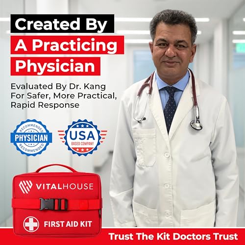 First Aid Kit 346 Piece with Tourniquet, Trauma Kit for Home Car Travel