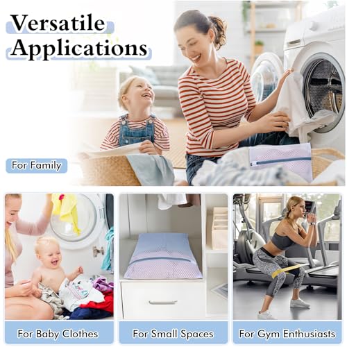 Heavy-Duty Honeycomb Mesh Laundry Bags 5-Pack (16x20 Inch) | Delicates Protector for Lingerie & Baby Clothes - size: L5