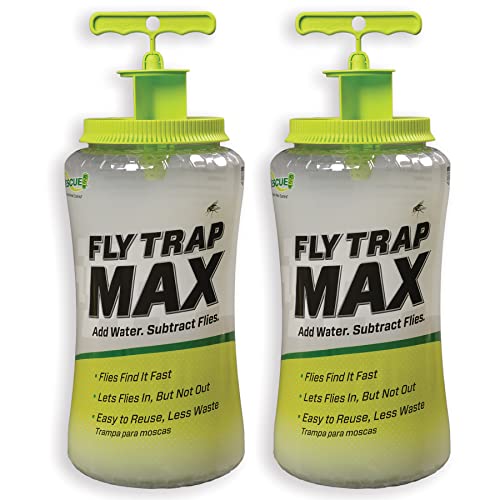 RESCUE! Fly Trap Max – Extra Large Reusable Outdoor Fly Trap - 2 Traps - size: 2 Traps