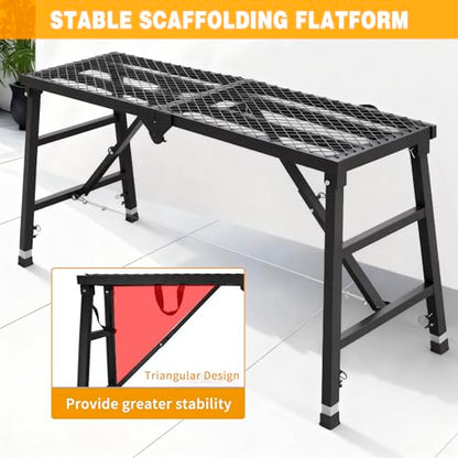 Adjustable & Foldable Scaffolding Working Platform for Home Projects