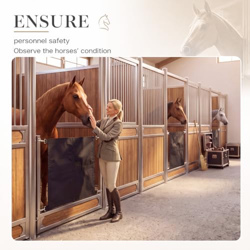 3 Pcs Horse Stall Guard 27" x 19" with Adjustable Straps