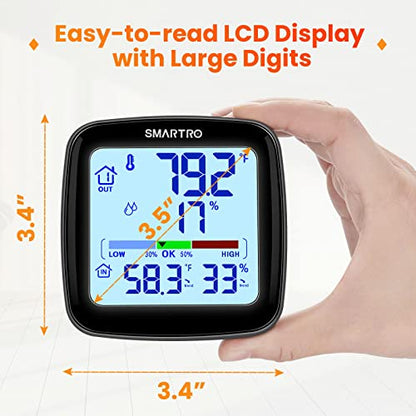 SMARTRO SC92 Professional Digital Wireless Indoor Outdoor Thermometer