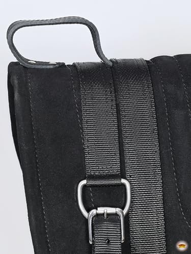 HILASON Black Bareback Saddle Pad, 24" X 32" Treeless