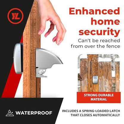 Keyless Gate Lock – Secure Fence Lock and Latch – Strong Durable System XLS – Heavy Duty – 1-Pack - style: XLS - Heavy Duty