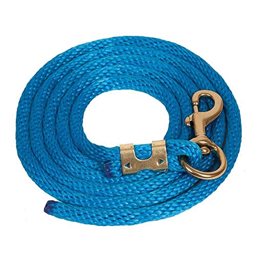 Mustang Poly Lead Rope 9ft. with Bolt Snap - color: Red/White/Blue