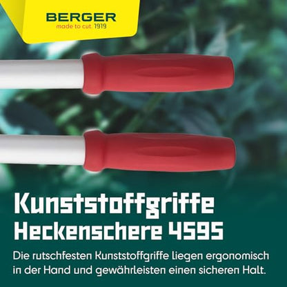 Berger hedge shear comfort 4595 with serrated blades and damper, length 57 cm - size: Heckenschere mit Wellenschliff 580mm