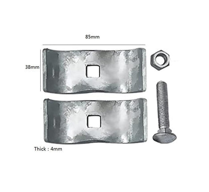 10 Set Chain Link Fence Panel Clamps 1-3/8" Dog Kennel Panel Clamp for Round Pipe Panel Frame