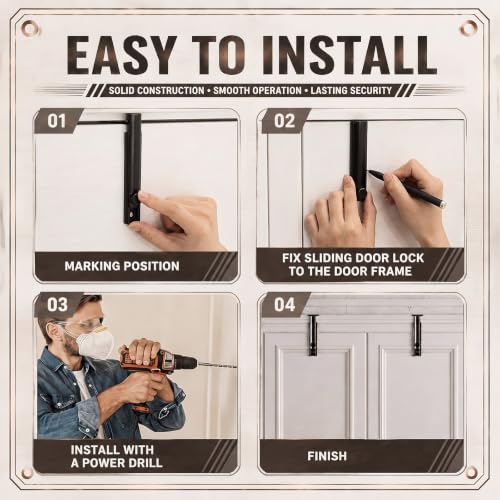 Lothee 3" 4 Pcs Brass Surface Bolt Door Latch, Rubbed Bronze - color: Rubbed Bronze, size: 3 Inch