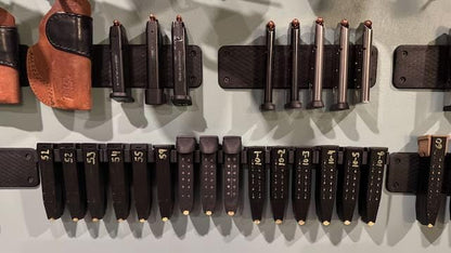 Magazine Mount for Glock 17 19 26 31 32 33 34 Mags - Wall Display Storage Organization System (8 Mounts Hold 24 Mags) - color: 8 Mounts Hold 24 Mags