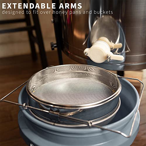 VIVO Double Sieve Stainless Steel Honey Strainer, BEE-V101H