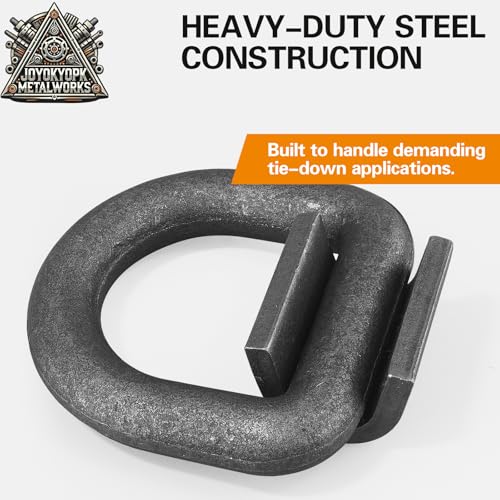 4 Pack Heavy Duty Weld On D-Ring for Trailer 1 Inch 47000 LBS.