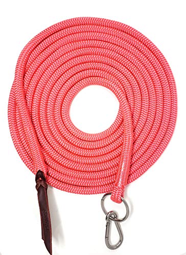 22' Long Line with SS O Ring and Carabiner (Pink) - color: Pink