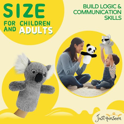 Animal Hand Puppet Educational Toy for Kids Imaginative Play Story Time Adult Hands Fit Classroom Activity Cute Stuffed Wildlife Koala Atuffed Animal Puppet - color: Koala