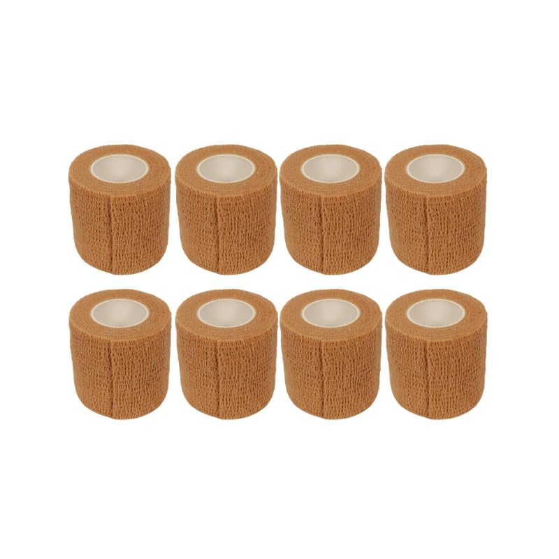 2" Cohesive Flexible Bandage Wrap – Natural - Pack of 8 - color: Natural