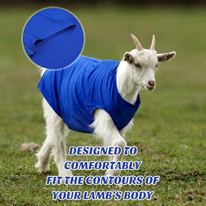 Hsei Spandex Goat Tube for Show Goats Show Livestock Supplies Goat Covers & Blankets(Large) - size: Large